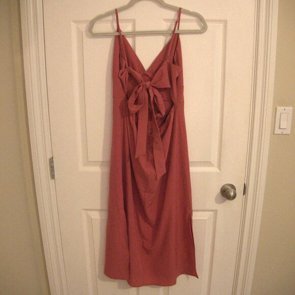 Forever 21 - Blush - Midi Dress - Tieback - M - Picture 1 of 5